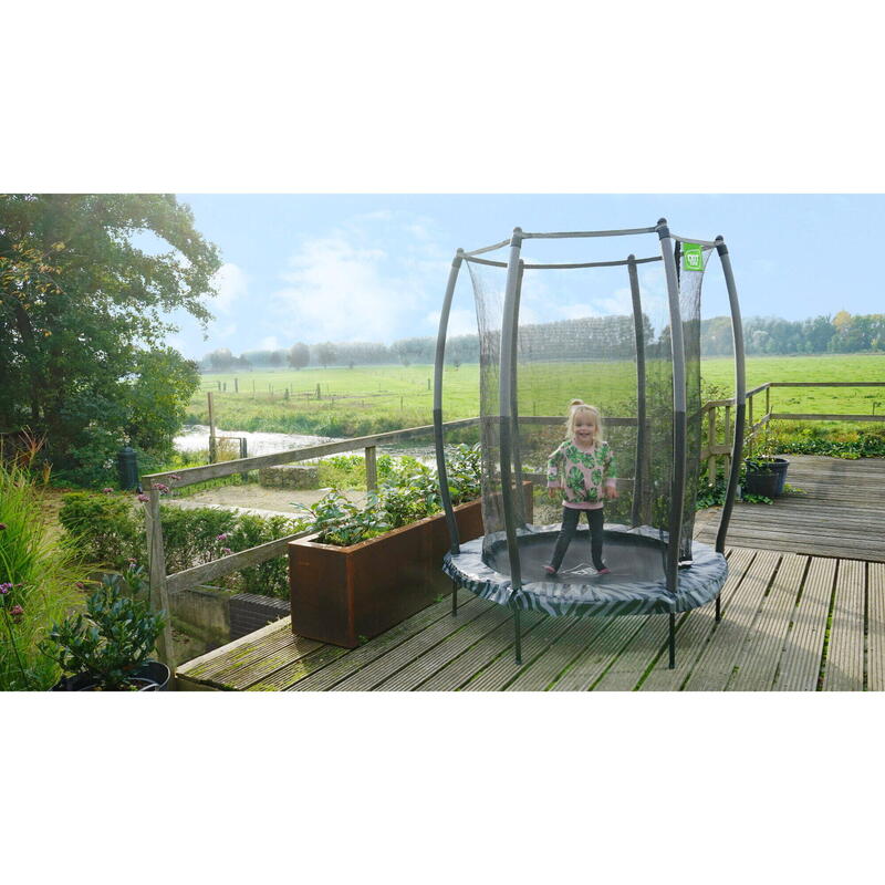 Trampoline - Tiggy Junior - 140 cm - Grijs - Trampoline