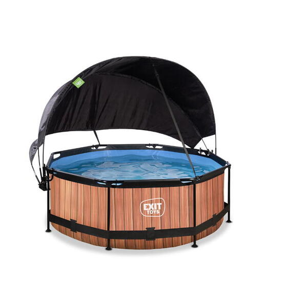 Piscine ø244x76cm avec voile d'ombrage et pompe filtrante