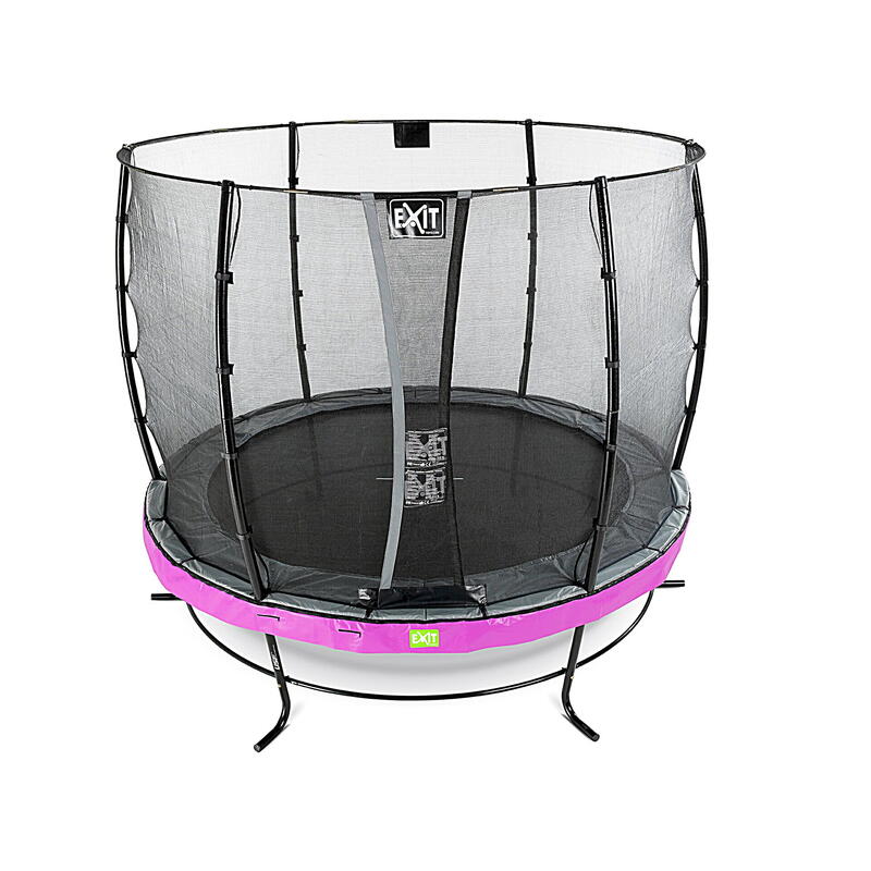 Trampoline EXIT Elegant ø253cm avec filet de sécurité Economy - violet