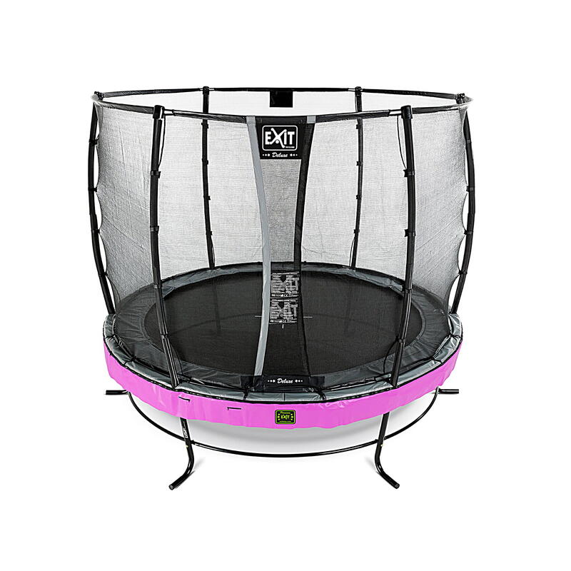 Trampoline EXIT Elegant Premium ø305cm avec filet de sécurité Deluxe - violet