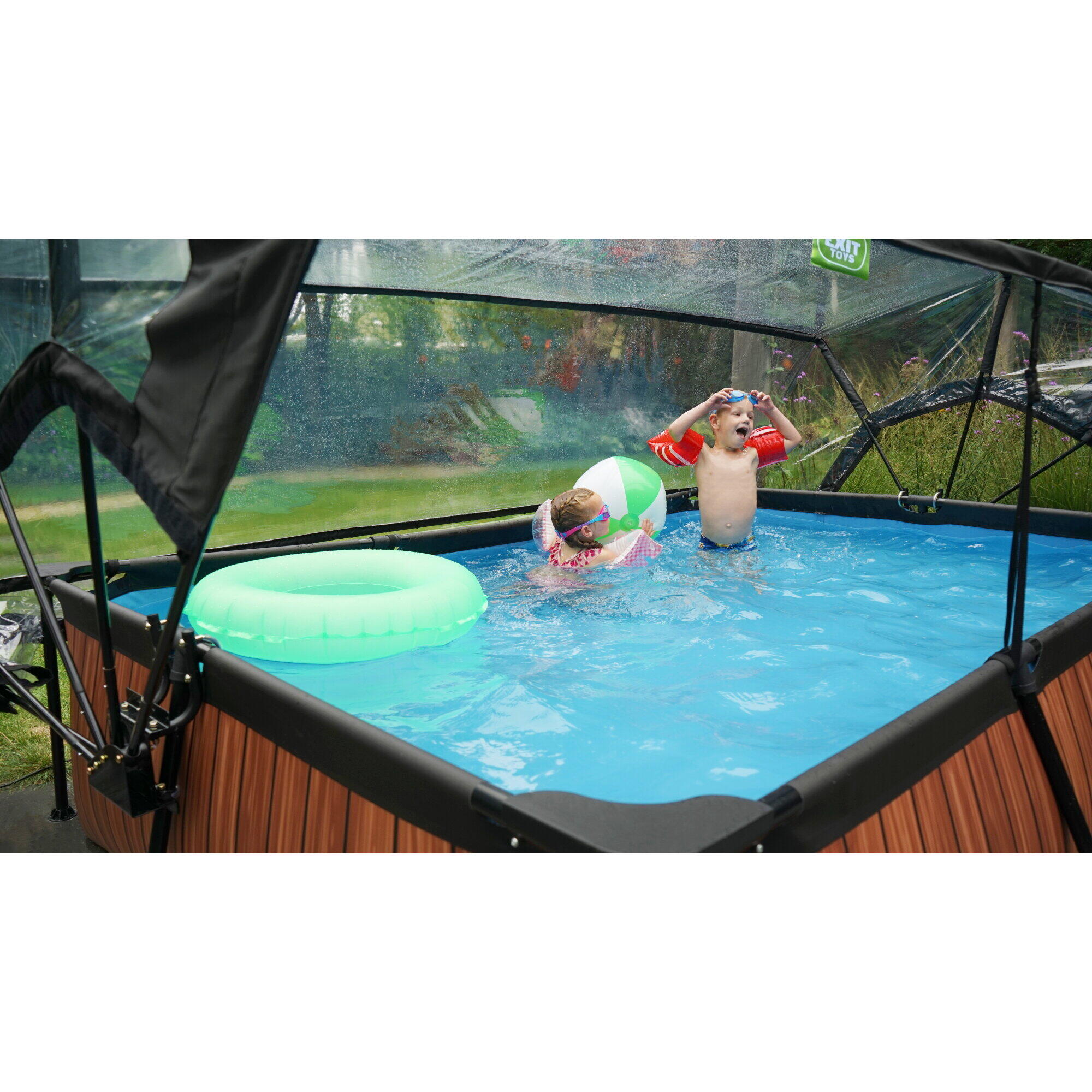 Cúpula da piscina para crianças Exit Toys 300 x 200 cm 6/7