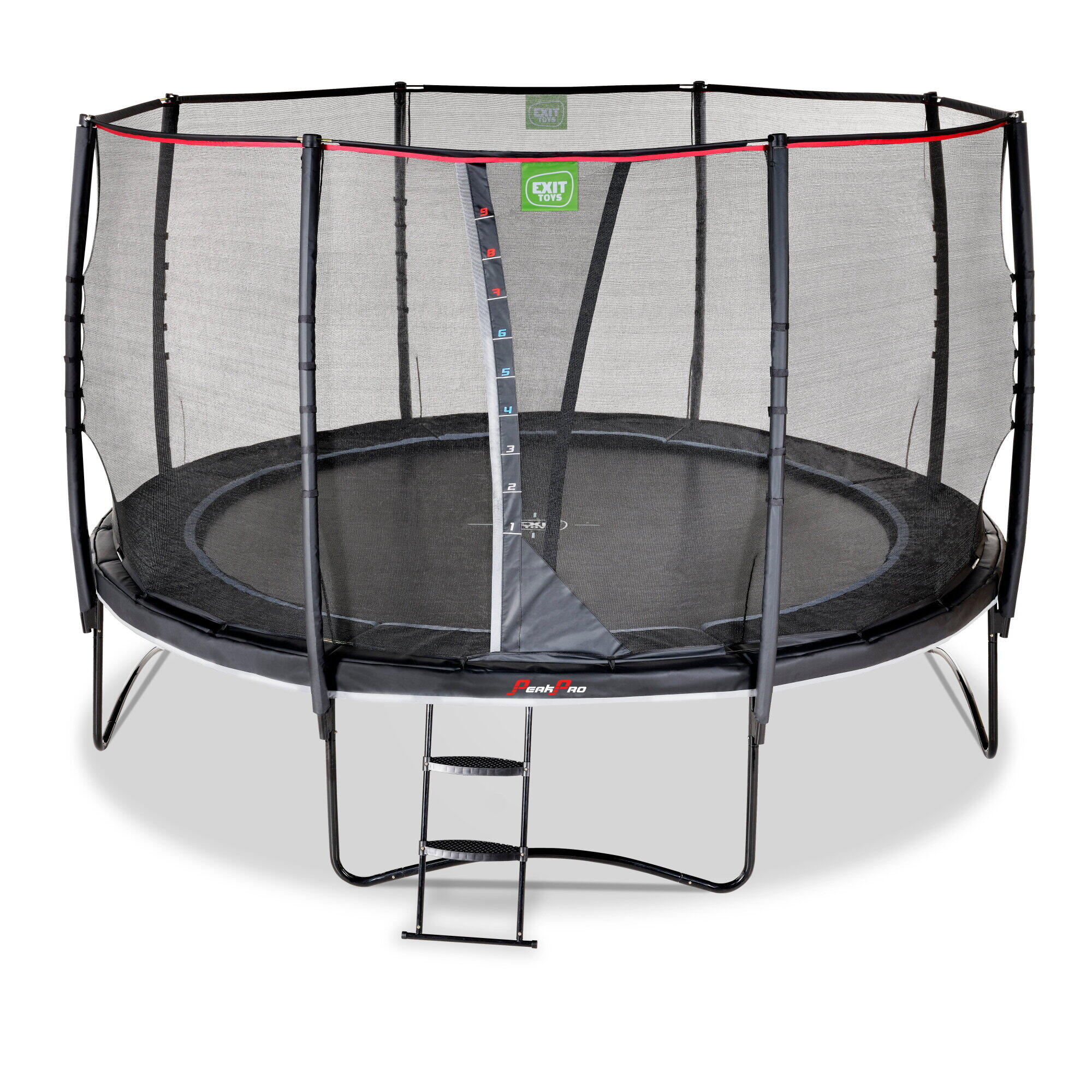 Trampolino elastico EXIT PeakPro ø427cm - nero 2/7