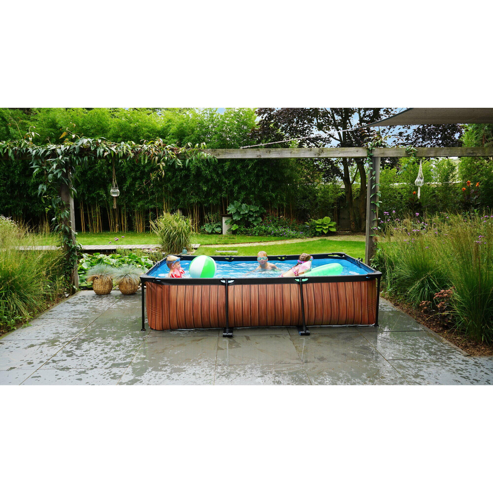 Piscine avec pompe filtrante enfant Exit Toys Lime 300 x 200 x 65 cm 7/7