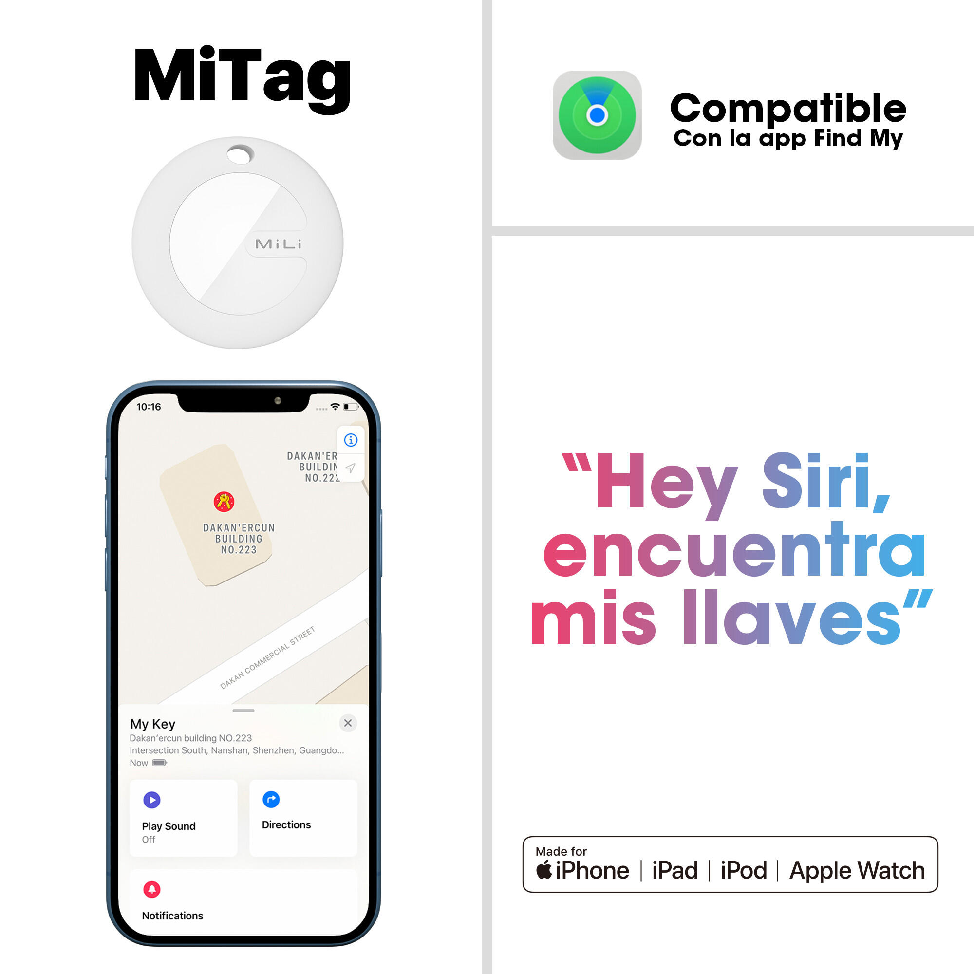 Etiquette bagage avec tracker intégré Mili 2/7