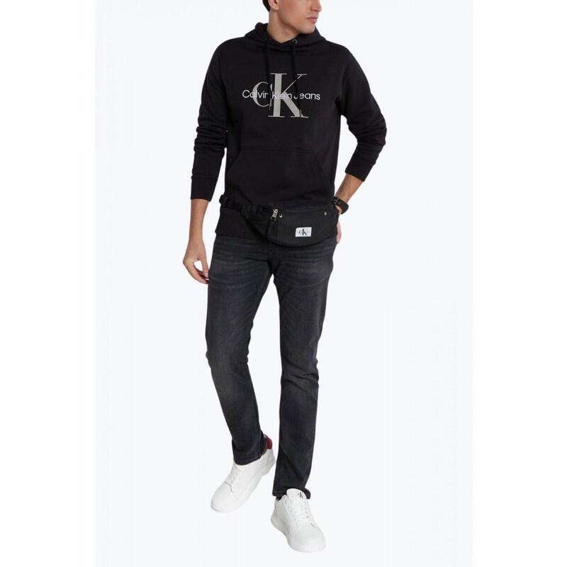 Hanorac cu imprimeu cu logo si croiala Regular fit, Calvin Klein Jeans, 2XL