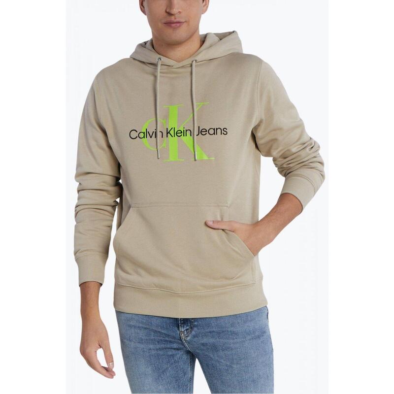 Hanorac cu imprimeu cu logo si croiala Regular fit, Calvin Klein Jeans, S