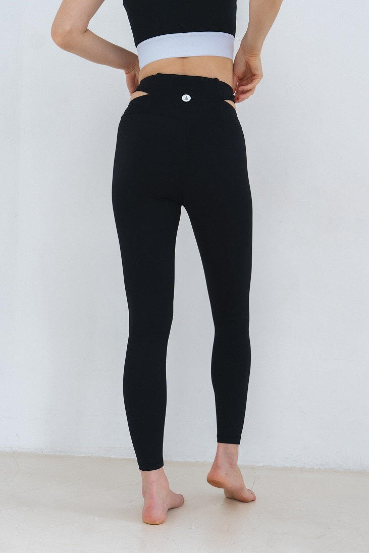 Legginsy do jogi Moonholi V-shape z długimi nogawkami 4/4