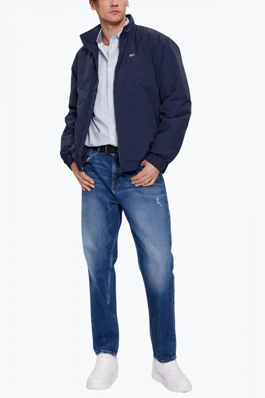 Geaca bomber barbati, Essential Relaxed Fit, Tommy Jeans, Bleumarin 6/6