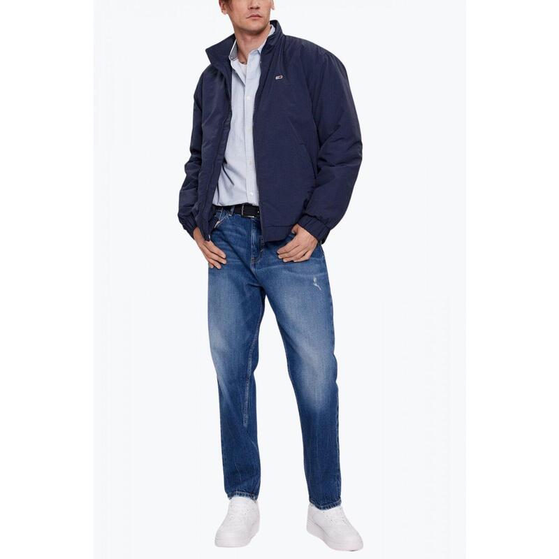 Geaca bomber barbati, Essential Relaxed Fit, Tommy Jeans, Bleumarin