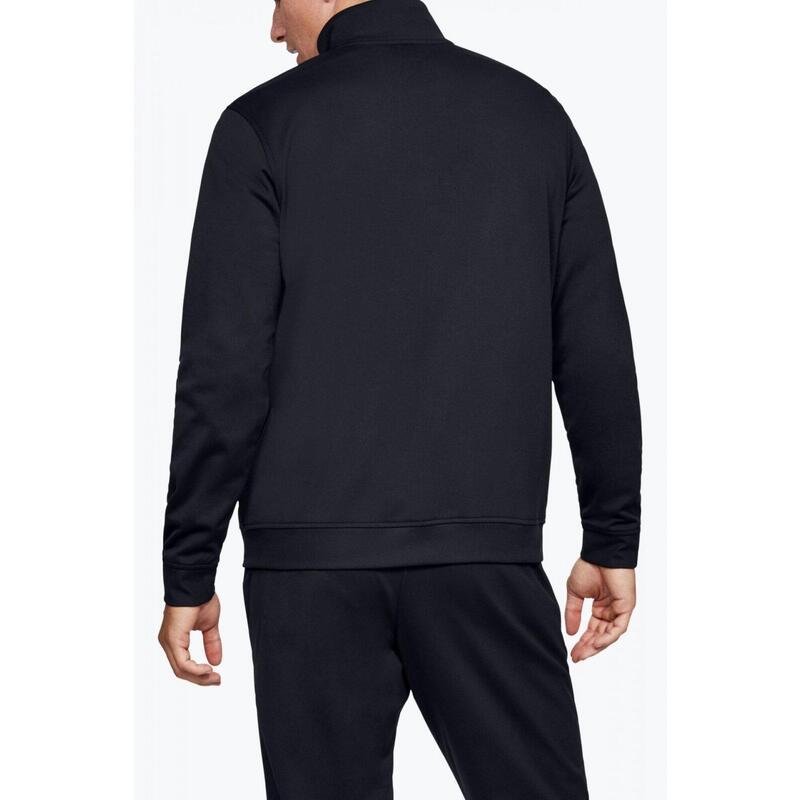Bluza cu fermoar si logo negru
