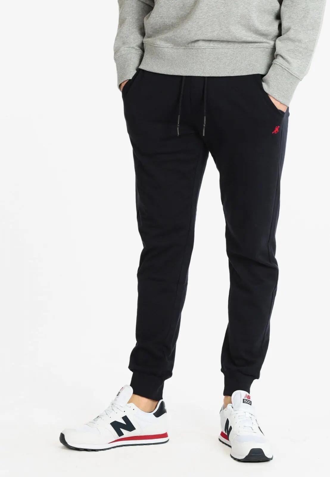 Pantaloni sport cu bata elastica si buzunare oblice, U.S. GRAND POLO 3/6