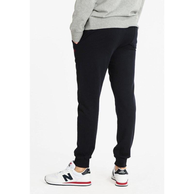 Pantaloni sport cu bata elastica si buzunare oblice, U.S. GRAND POLO