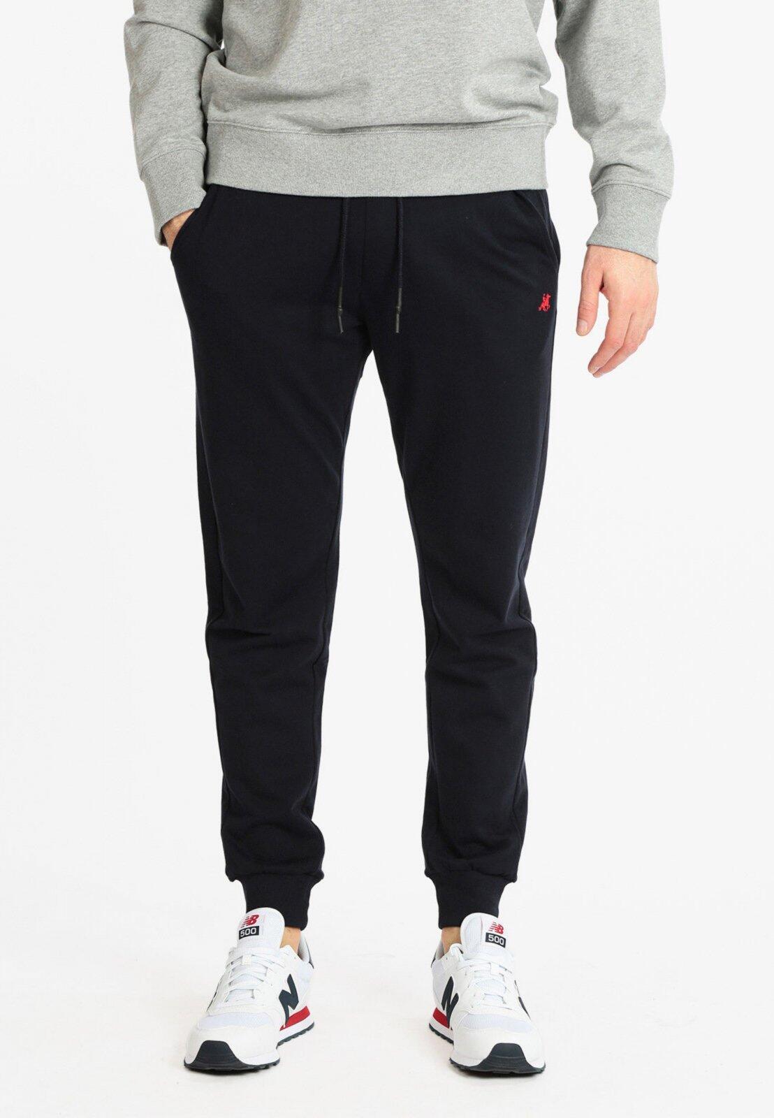 Pantaloni sport cu bata elastica si buzunare oblice, U.S. GRAND POLO