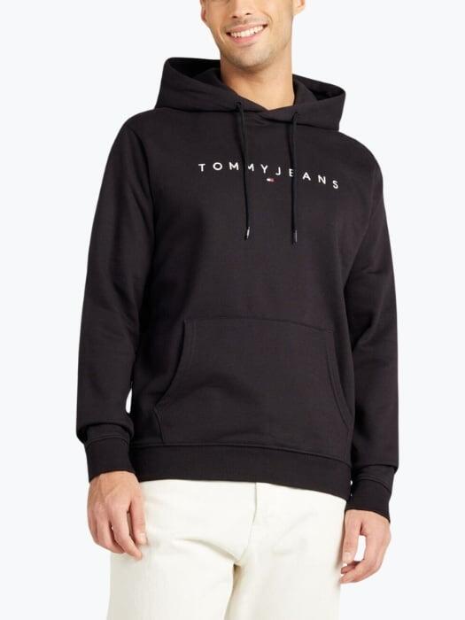 Felpa uomo regular con logo lineare 1/5