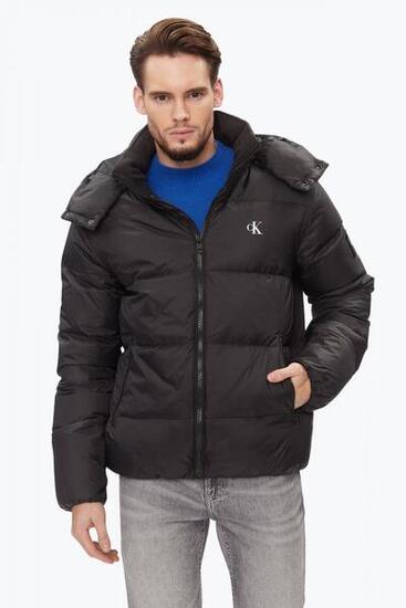 Felpa uomo in pile con profilo colorblock