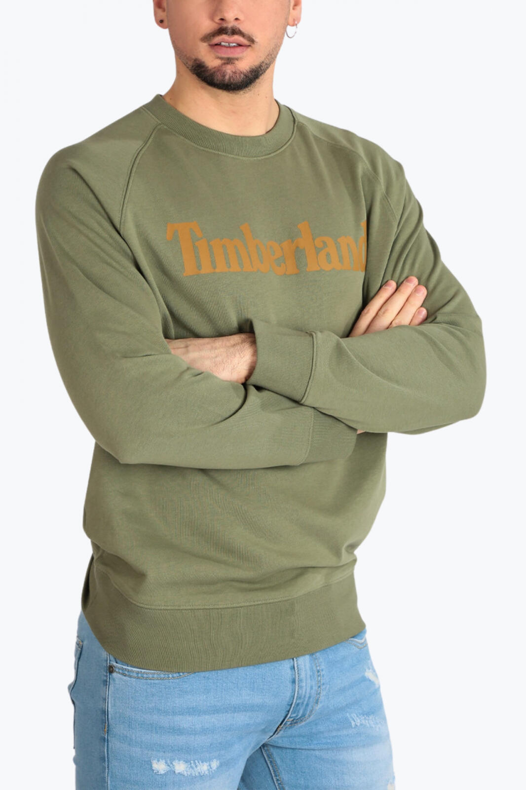 Sweatshirt - sportswear - Homem - Gola redonda com logo - Ajuste regular 3/4