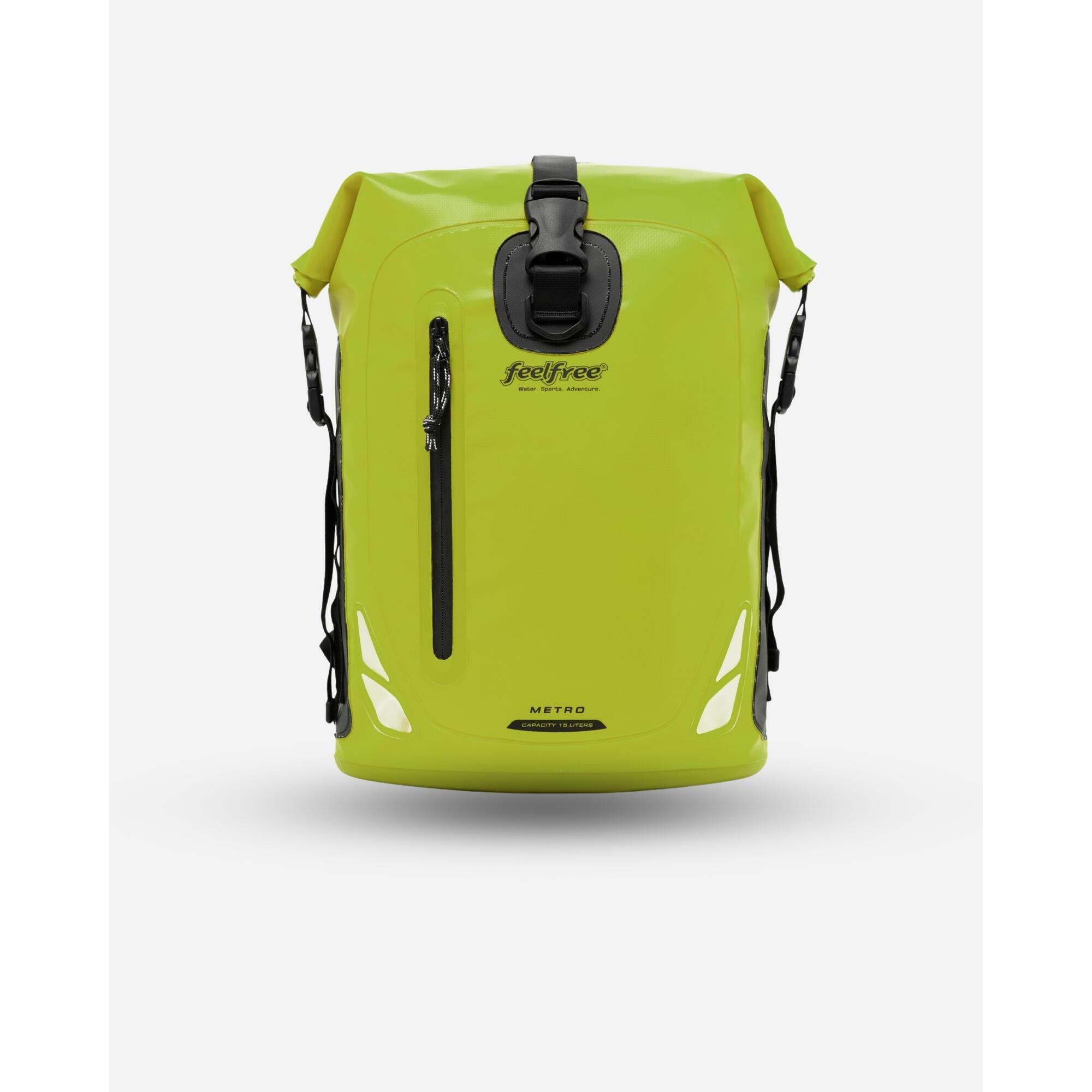 Feelfree - Sac À Dos Étanche Metro - Sac Étanche - Vert - 15 L - Decathlon