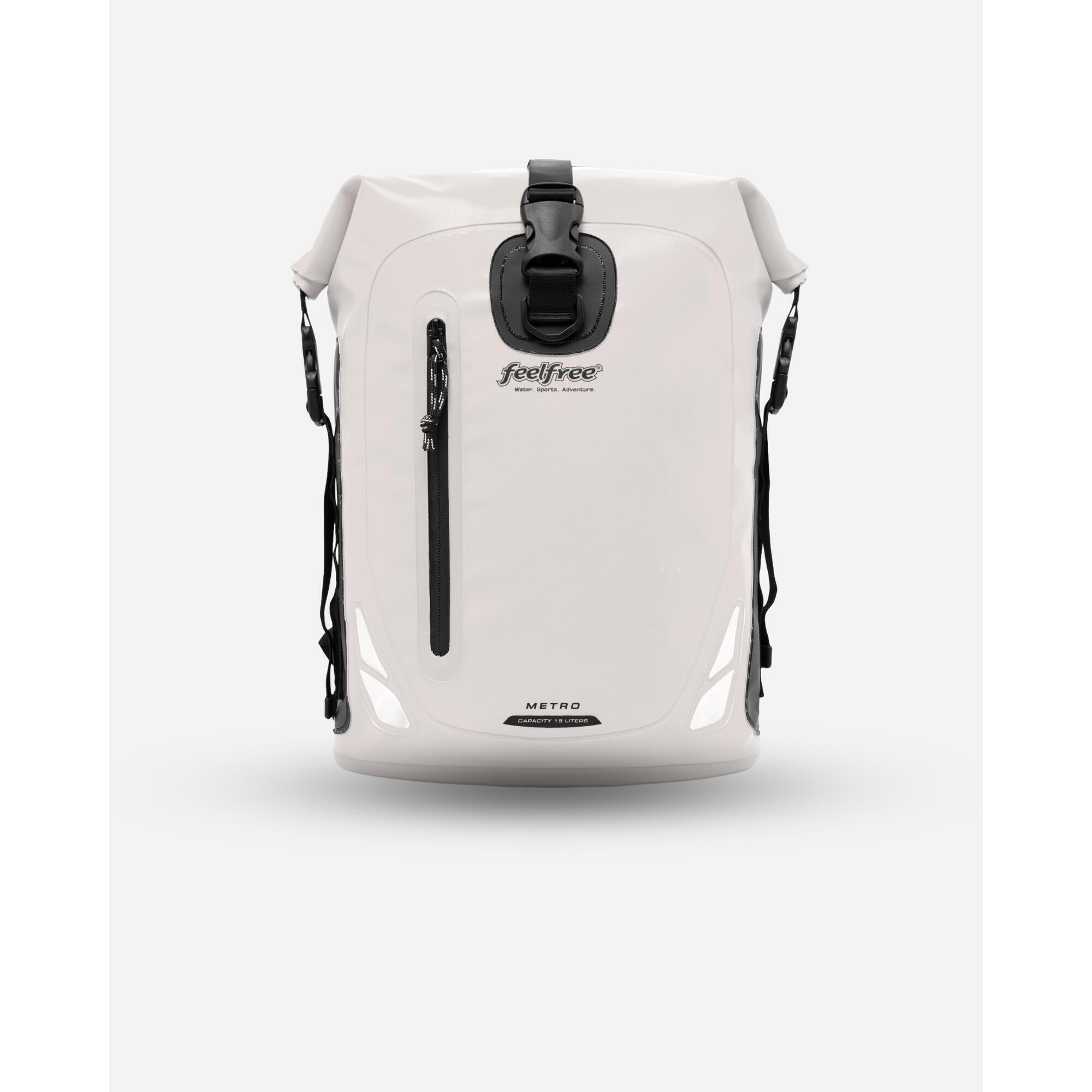 Feelfree - Sac À Dos Étanche Metro - Sac Étanche - Blanc - 15 L - Decathlon