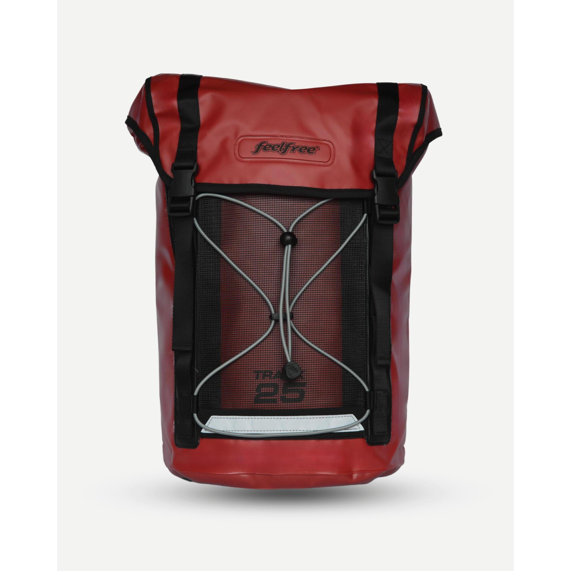 Feelfree - Sac À Dos Étanche Track - Sac Étanche - Rouge - 25 L - Decathlon