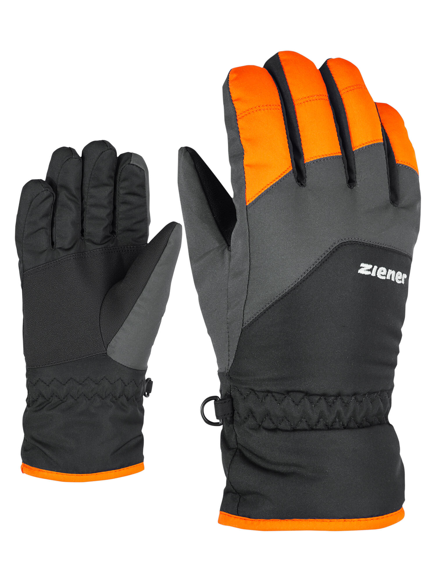ZIENER Gants de ski Junior LANDO - New Orange 2/2