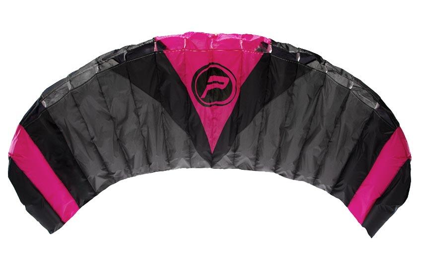Lenkmatte Paraflex Quad 5.0 (schwarz-pink) - flugfertig inkl. Dyneemaleinen 5/7