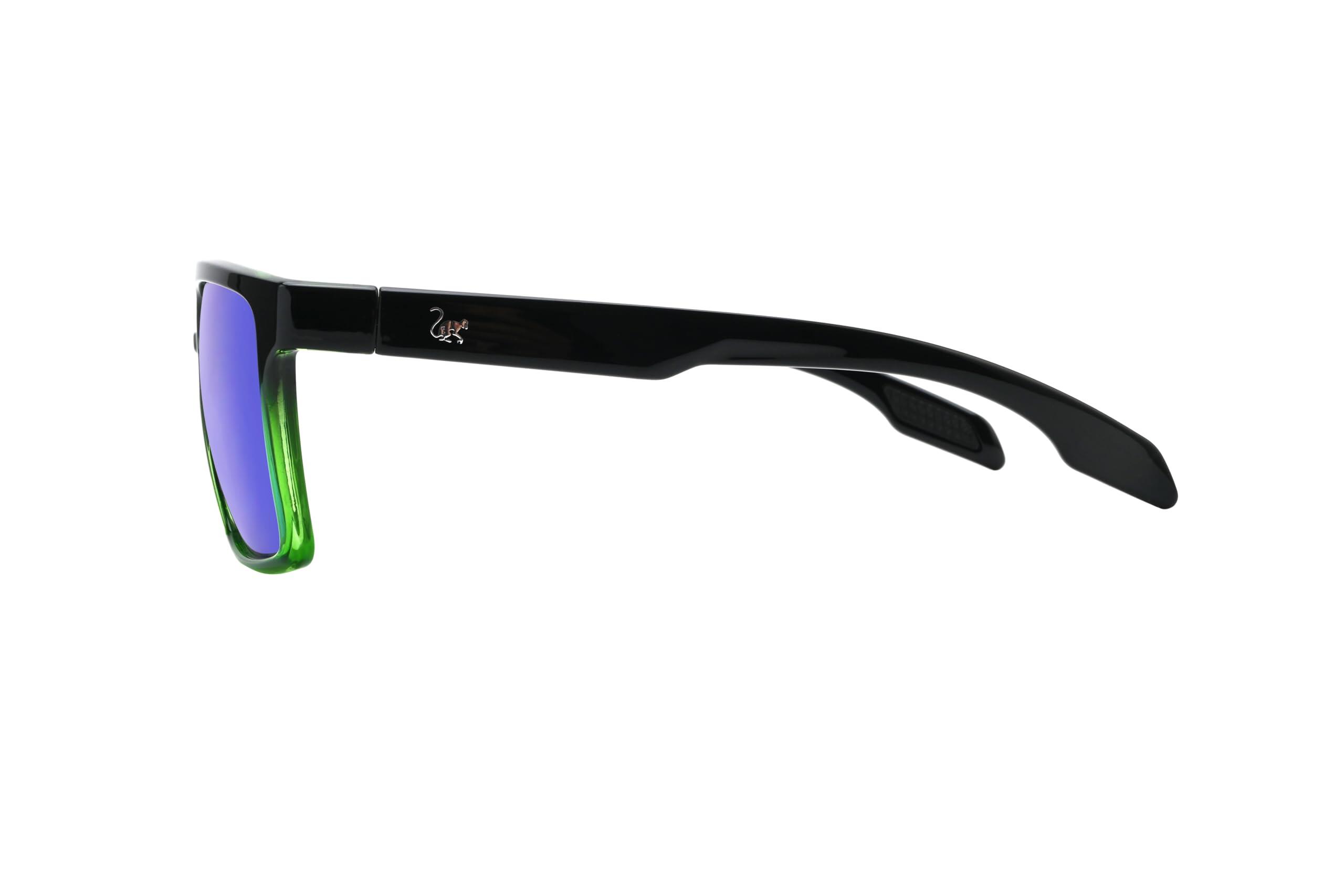 Okulary przeciwsłoneczne unisex – polaryzacyjne / UV400 (zielone) 3/4