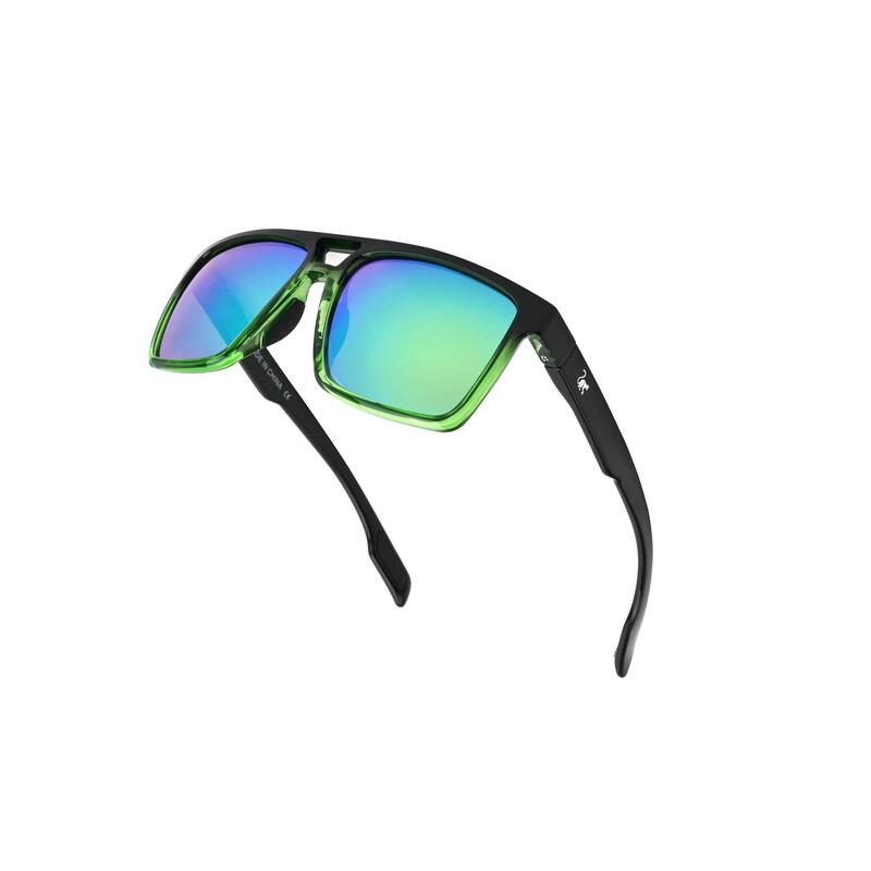 Gafas de sol polarizadas para hombre/mujer, TR90, UV400 (Verde)