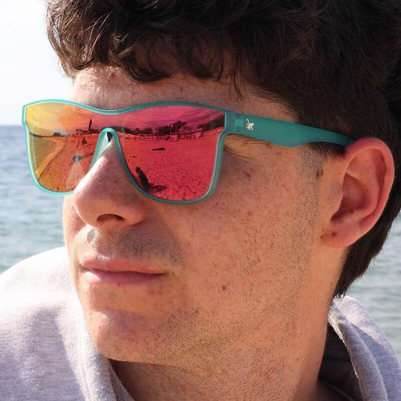Lunettes de soleil Unisex - Polarisées / UV400 / TAC (Aqua)