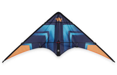 Lenkdrachen Fancy (türkis) - flugfertig inkl. Schnüre und Lenkschlaufen