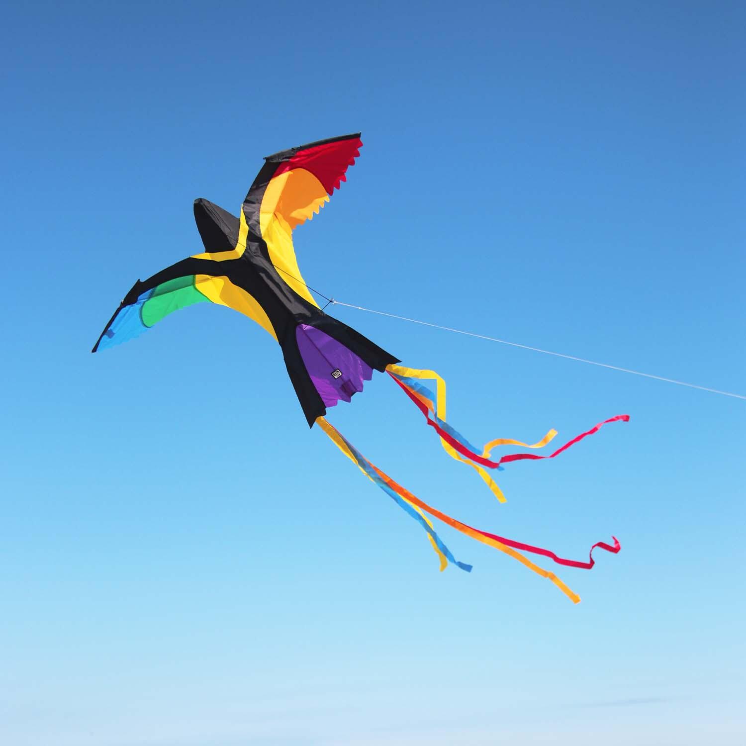 Kinderdrachen Bonny Bird (bunt), Einleinerdrachen - flugfertig inkl. Schnur 2/6