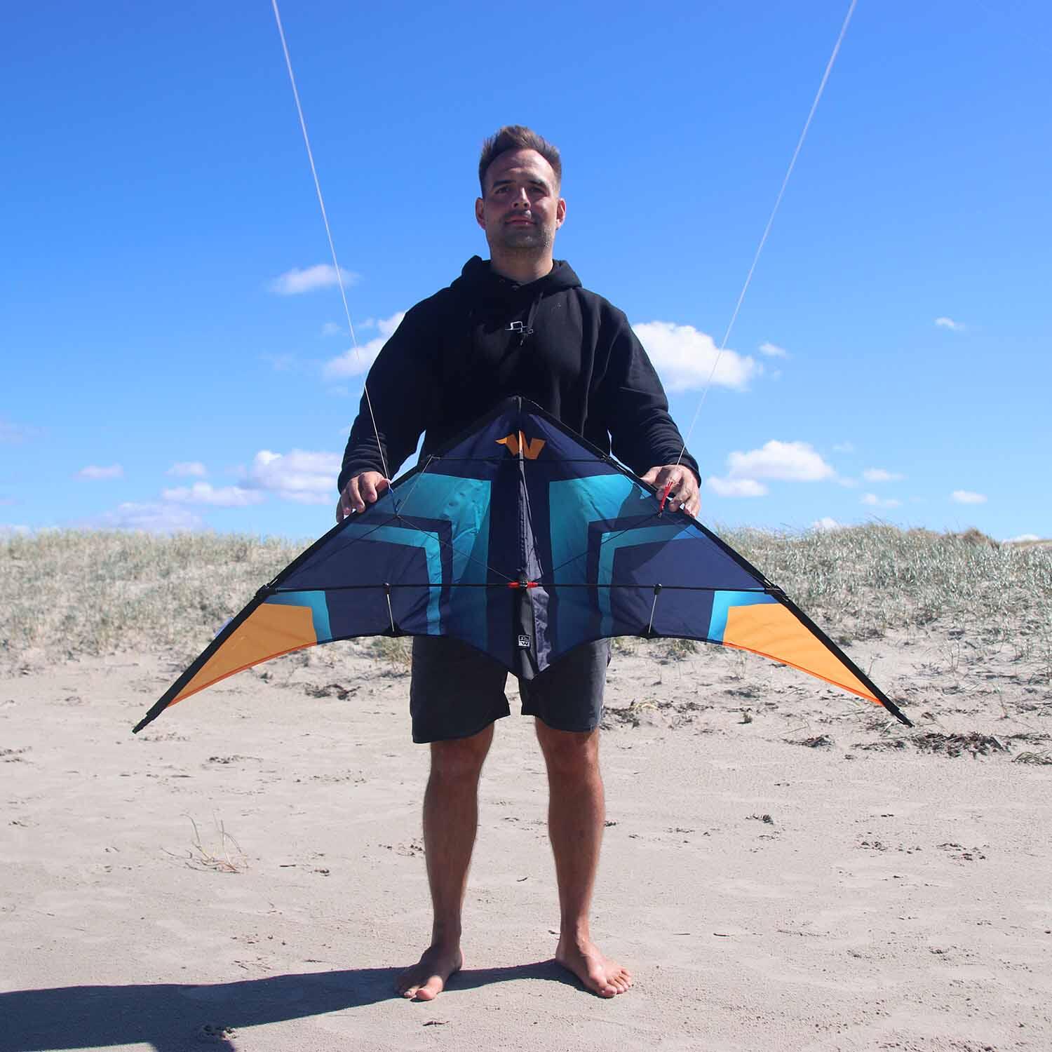 Wolkensturmer Fancy Turquesa | Cometa de dos hilos | Turquesa 3/6