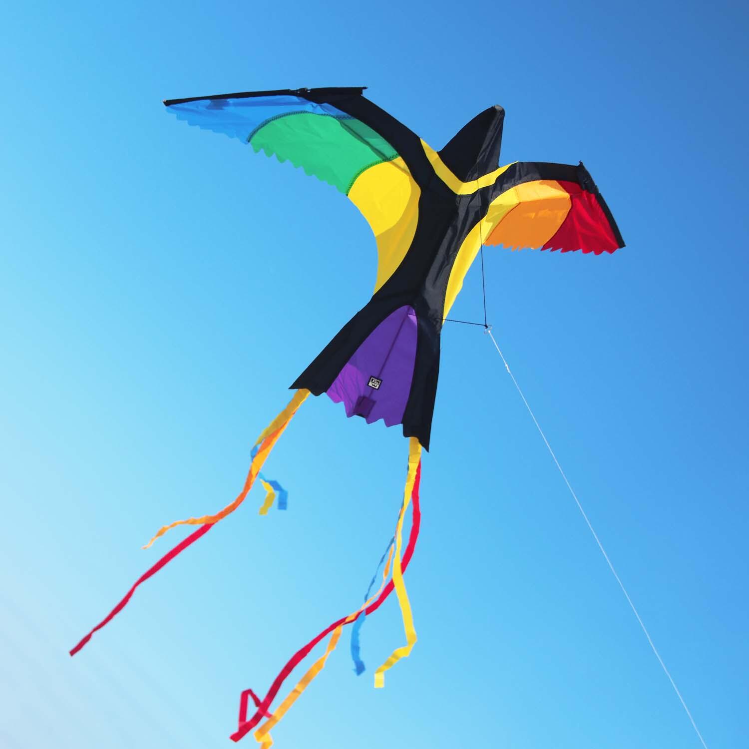 Kinderdrachen Bonny Bird (bunt), Einleinerdrachen - flugfertig inkl. Schnur 3/6