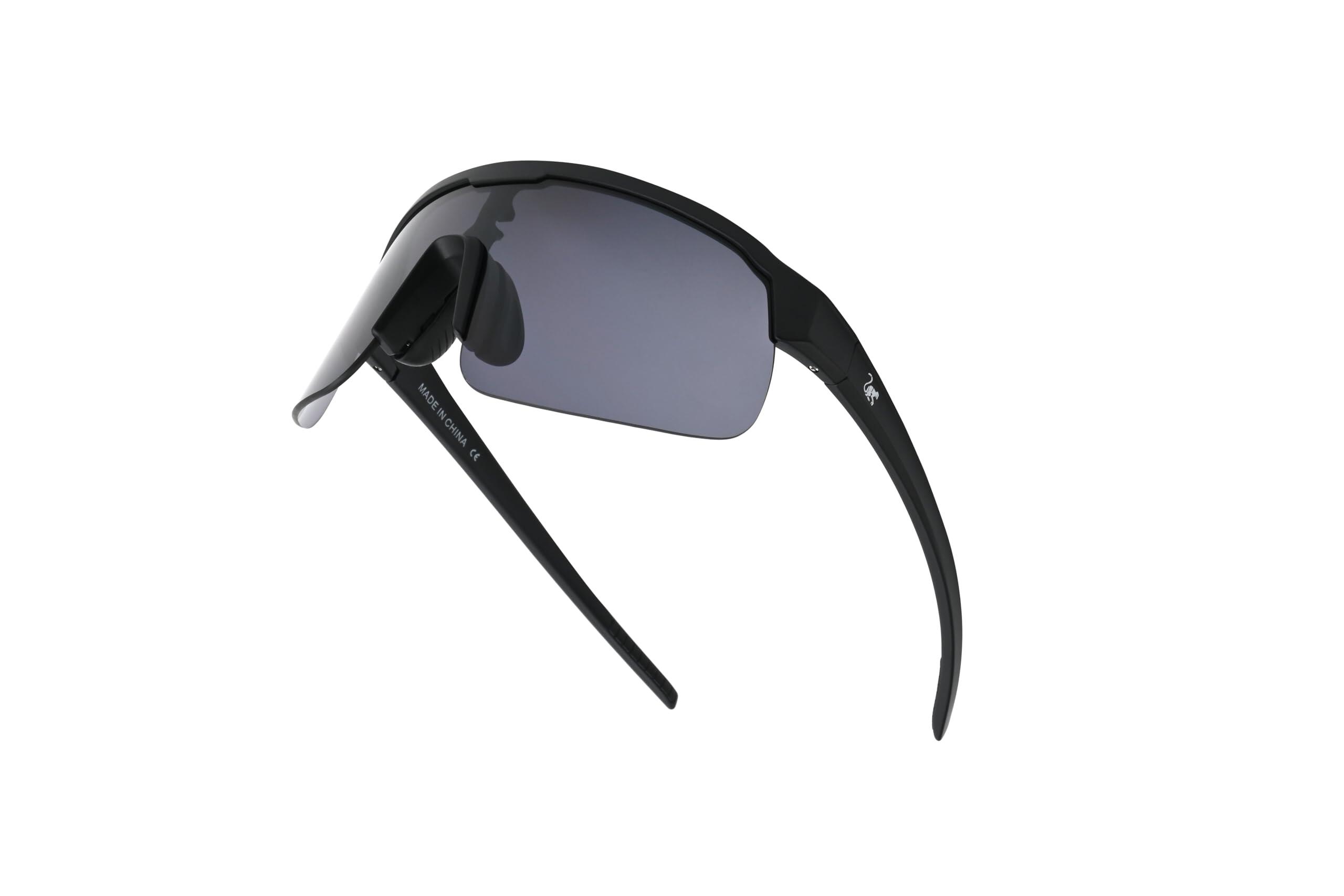 Okulary unisex – lekkie TR90 / jazdy rowerze i na świeżym powietrzu (czarne) 4/4