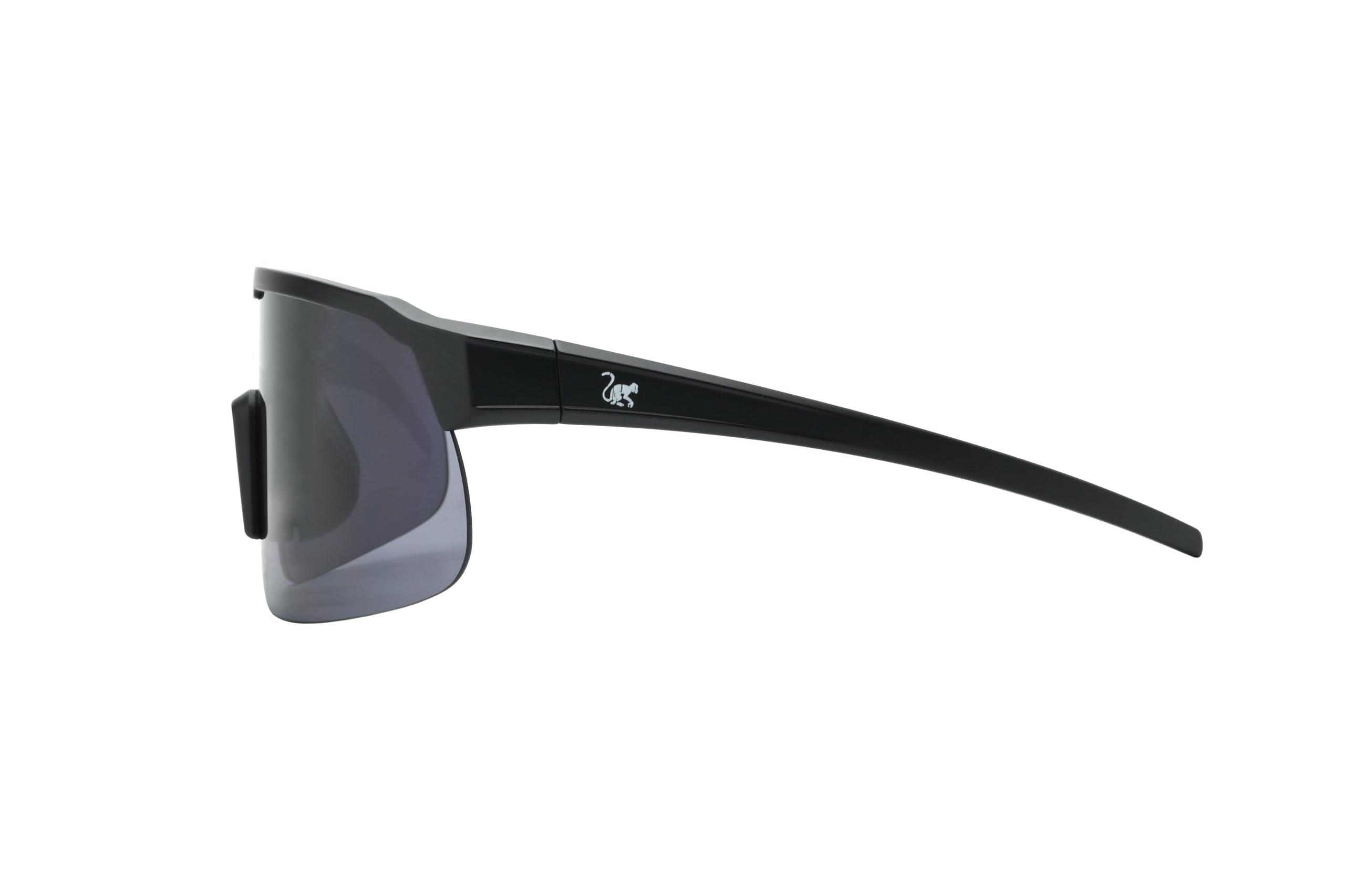 Okulary unisex – lekkie TR90 / jazdy rowerze i na świeżym powietrzu (czarne) 3/4