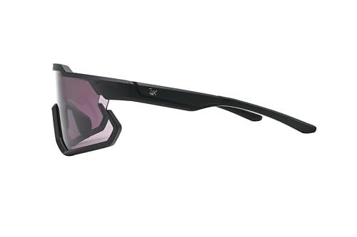 Lunettes de soleil sport unisexes – TR90 / Protection UV400 (Vin) 4/7