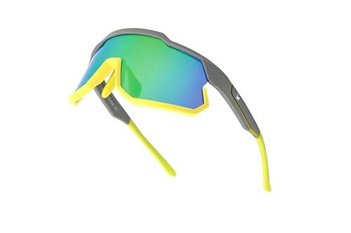 Occhiali da sole sportivi unisex - Protezione TR90 / UV400 (giallo) 2/5