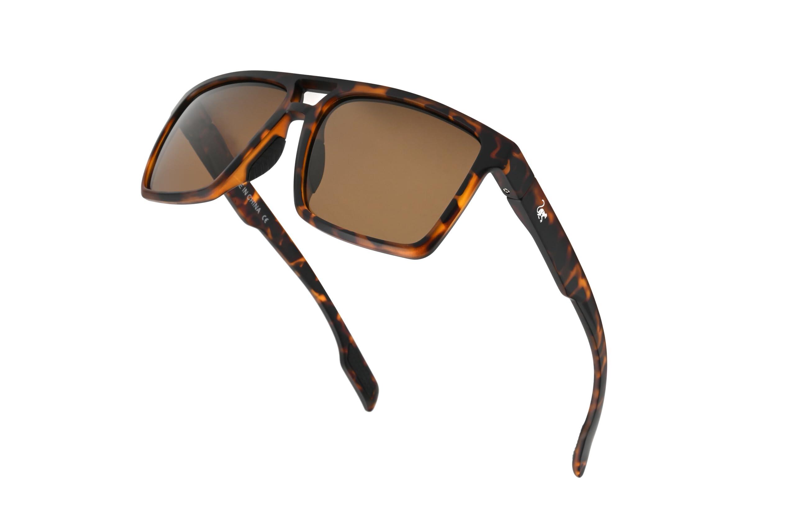 Lunettes de soleil Unisex - Polarisées / UV400 (écaille de tortue) 4/4