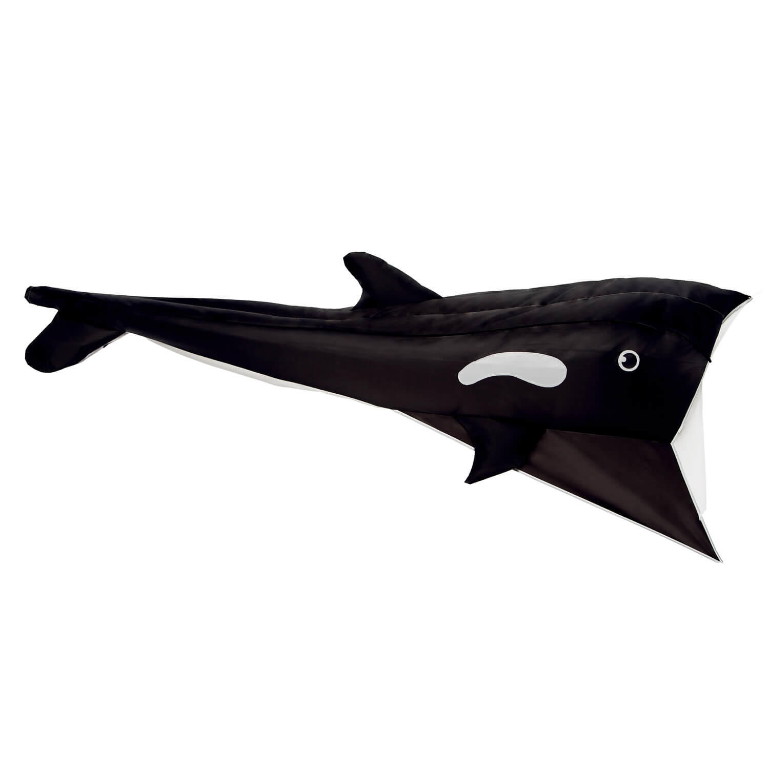 Einleinerdrachen Willi the Whale (schwarz-weiß) - flugfertig inkl. Spule, Schnur 5/7