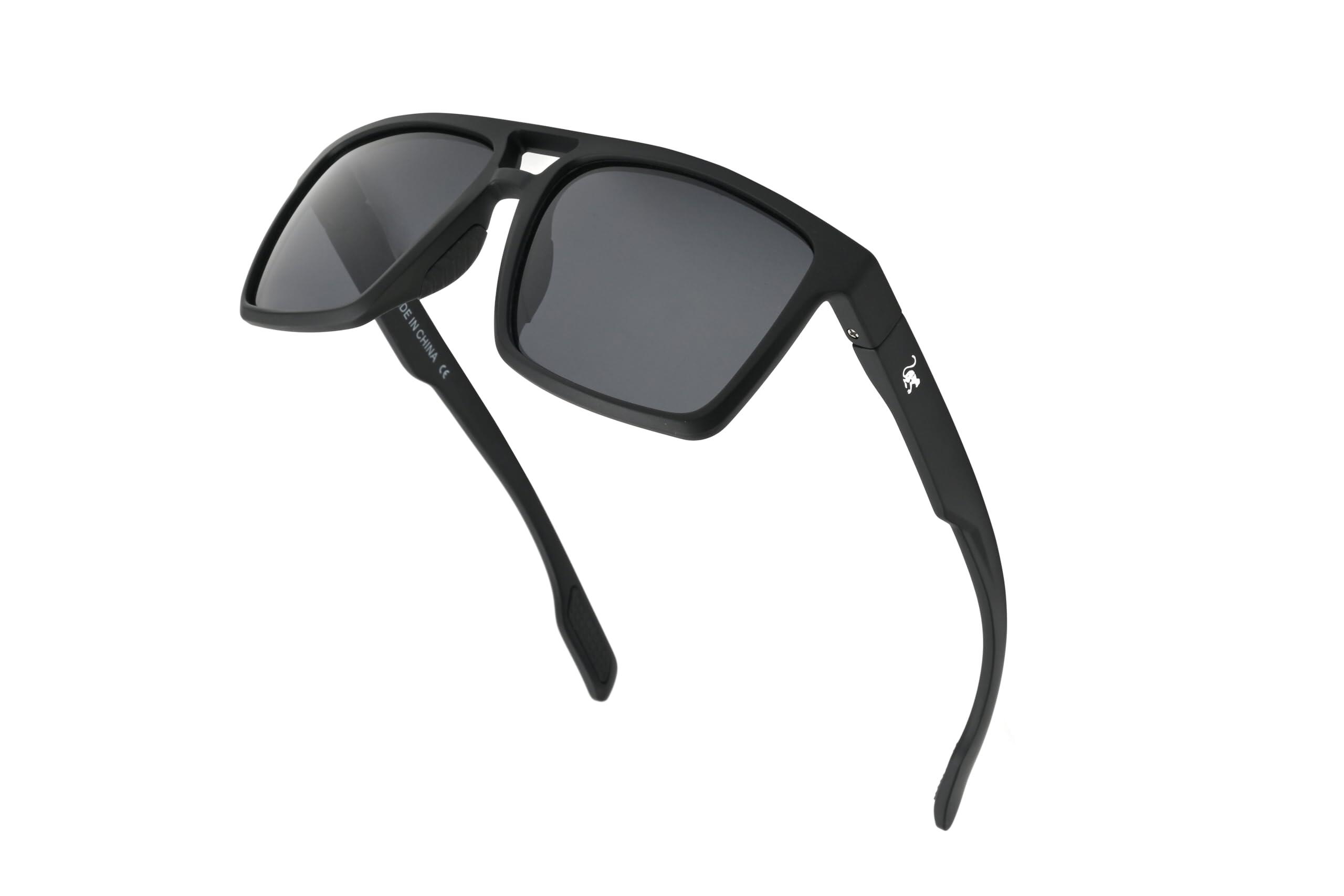 Occhiali da sole unisex - Polarizzati / UV400 (Nero) 4/4
