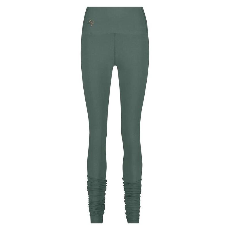 Gaia - Yoga High-waist legging van Biologisch katoen  - Forest