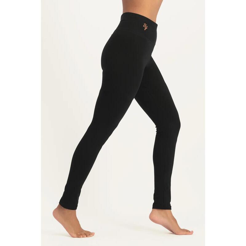 Legging de yoga Bhaktified - taille mi-haute en coton biologique - Noir Onyx