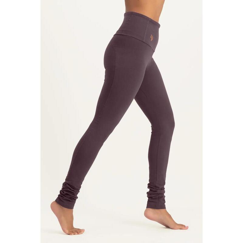 Gaia - Yoga High-waist legging van Biologisch katoen  - Berry