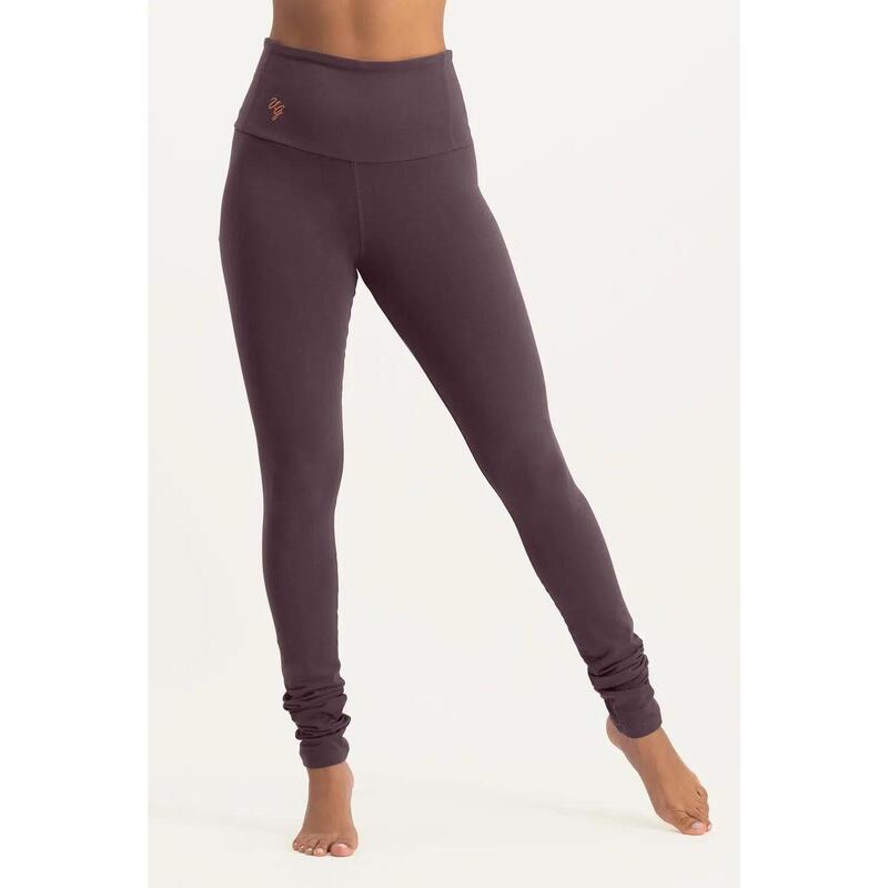 Gaia - Yoga High-waist legging van Biologisch katoen  - Berry