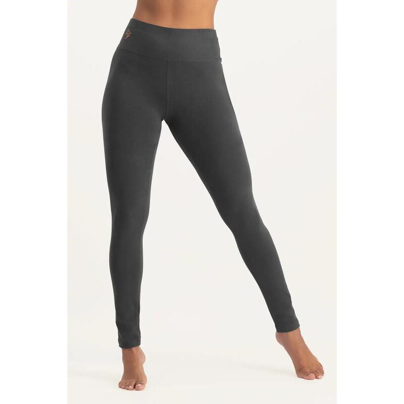 Legging de yoga Bhaktified - taille mi-haute en coton biologique - Ash