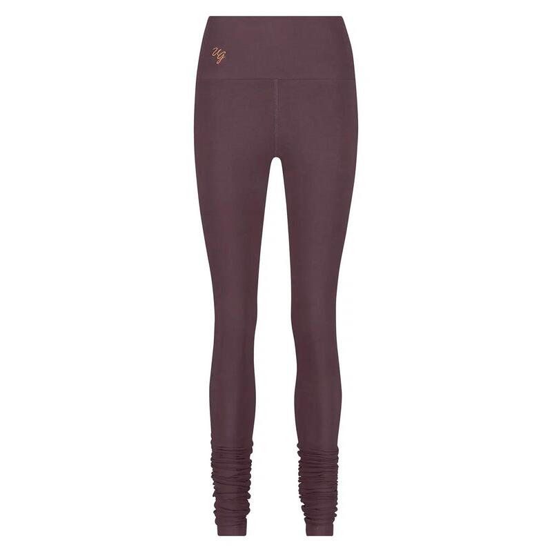 Gaia - Yoga High-waist legging van Biologisch katoen  - Berry