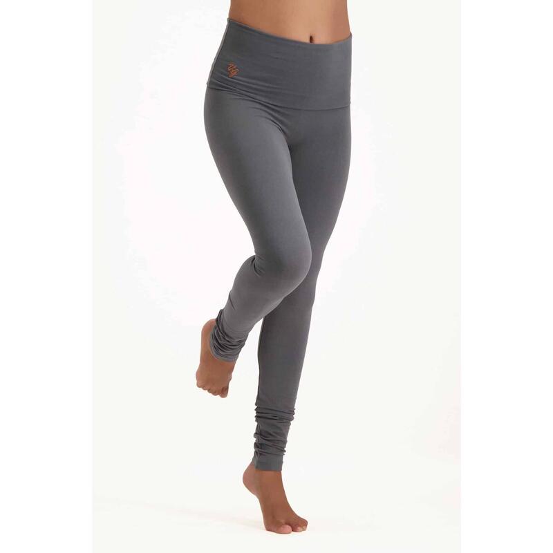 Shaktified - comfortabele yogalegging met omslagband - Charcoal