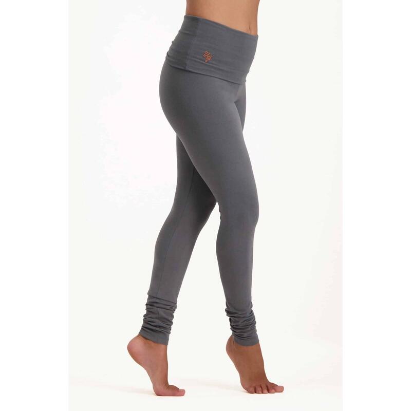 Shaktified - comfortabele yogalegging met omslagband - Charcoal