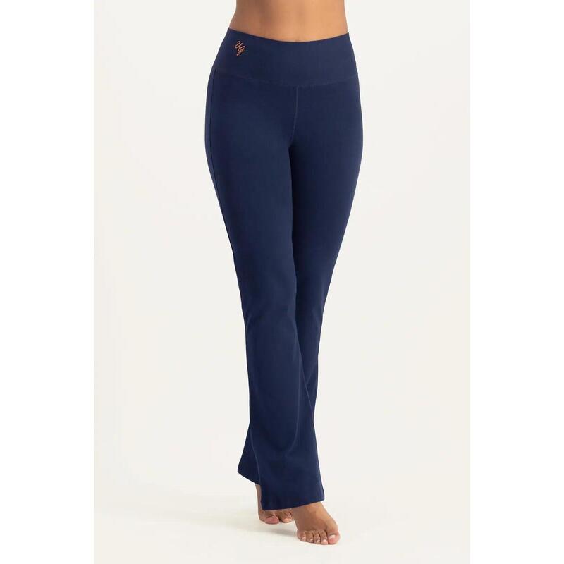 Pantalon de yoga Anandafied avec jambes évasées sur les hanches - Blue Minuit