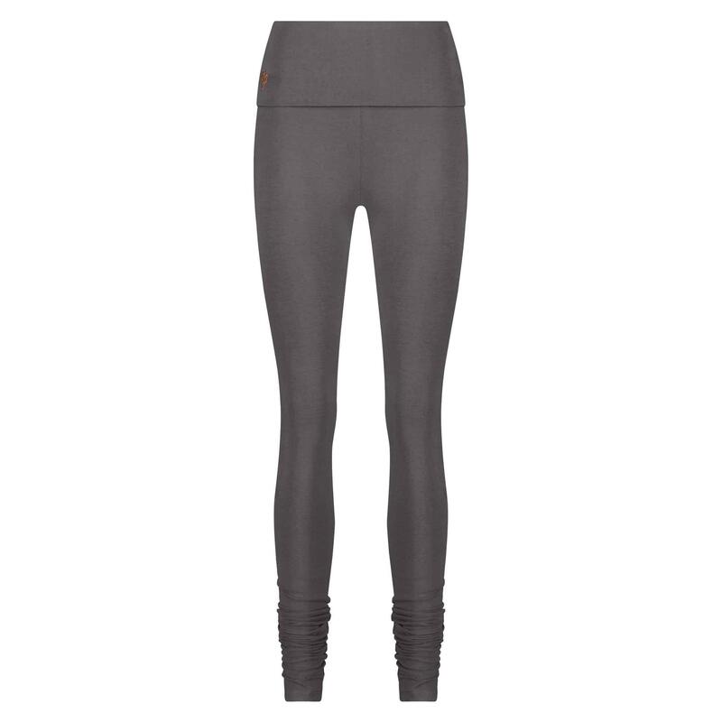 Shaktified - comfortabele yogalegging met omslagband - Charcoal