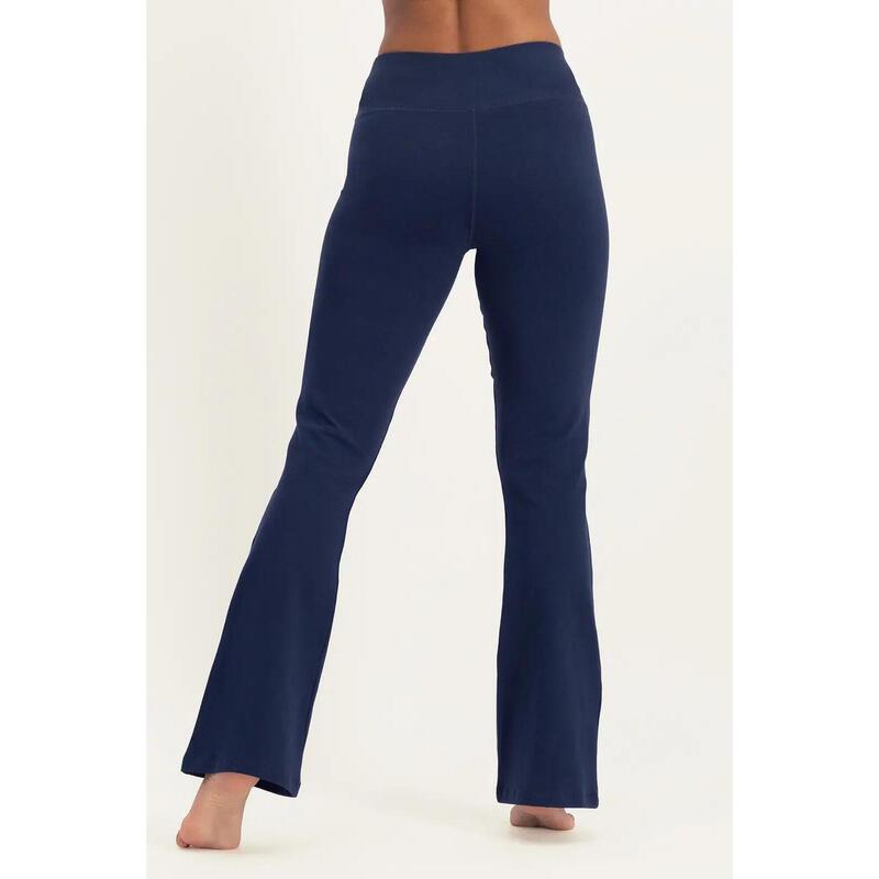 Pantalon de yoga Anandafied avec jambes évasées sur les hanches - Blue Minuit